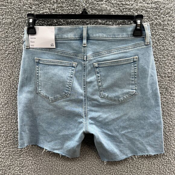 Ann Taylor LOFT Women’s Skinny Cut Off Denim Shorts High Rise Blue Size 30 NWT - Picture 9 of 15